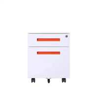 2 단 서랍 스틸 모바일 받침대